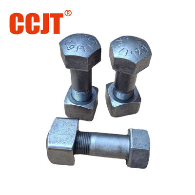 Forged Black Zinc Finish PC300 D65 40Cr Steel Plow Bolts And Nuts Set