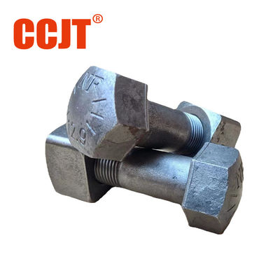 High Strength Carbon Steel Black Surface Treatment Excavator Spare Parts Track Chain Shoe Bolt And Nut